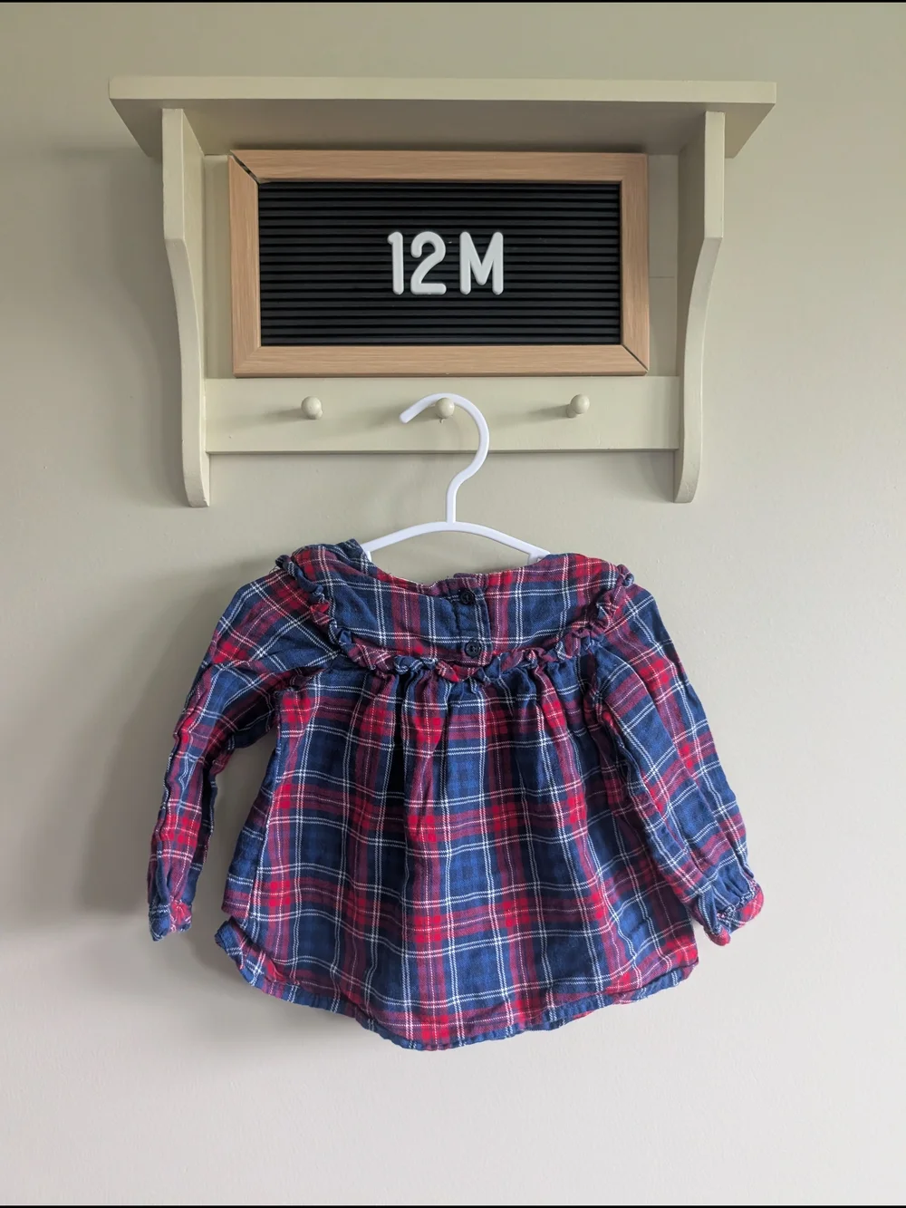 OshKosh B'gosh Red and Blue Plaid Button Down Shirt